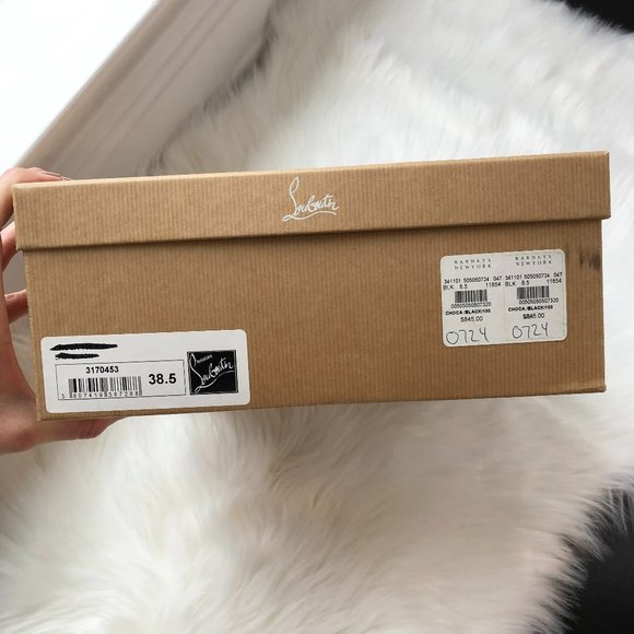 Christian Louboutin Nude Palais Royal 120 Patent Leather Open Toe Heel Size 38.5 - Picture 13 of 14